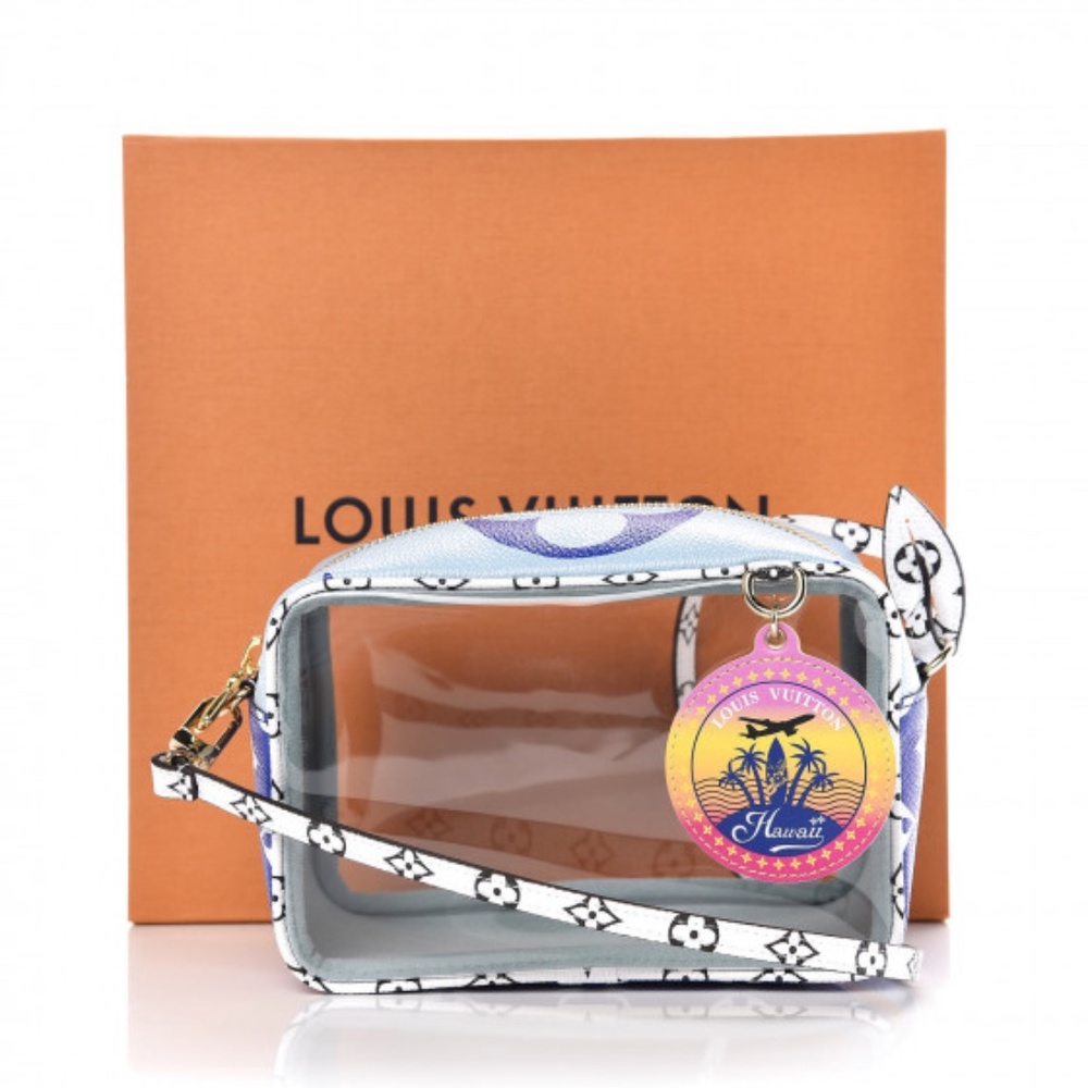 Louis Vuitton Monogram Giant Hawaii Beach Pouch Bl - Picture 6 of 7